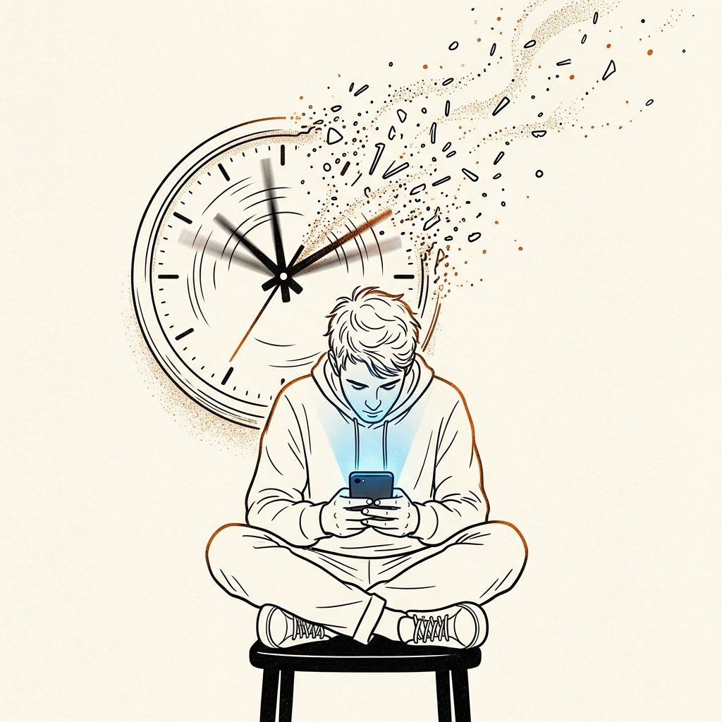 Losing time to phone addiction